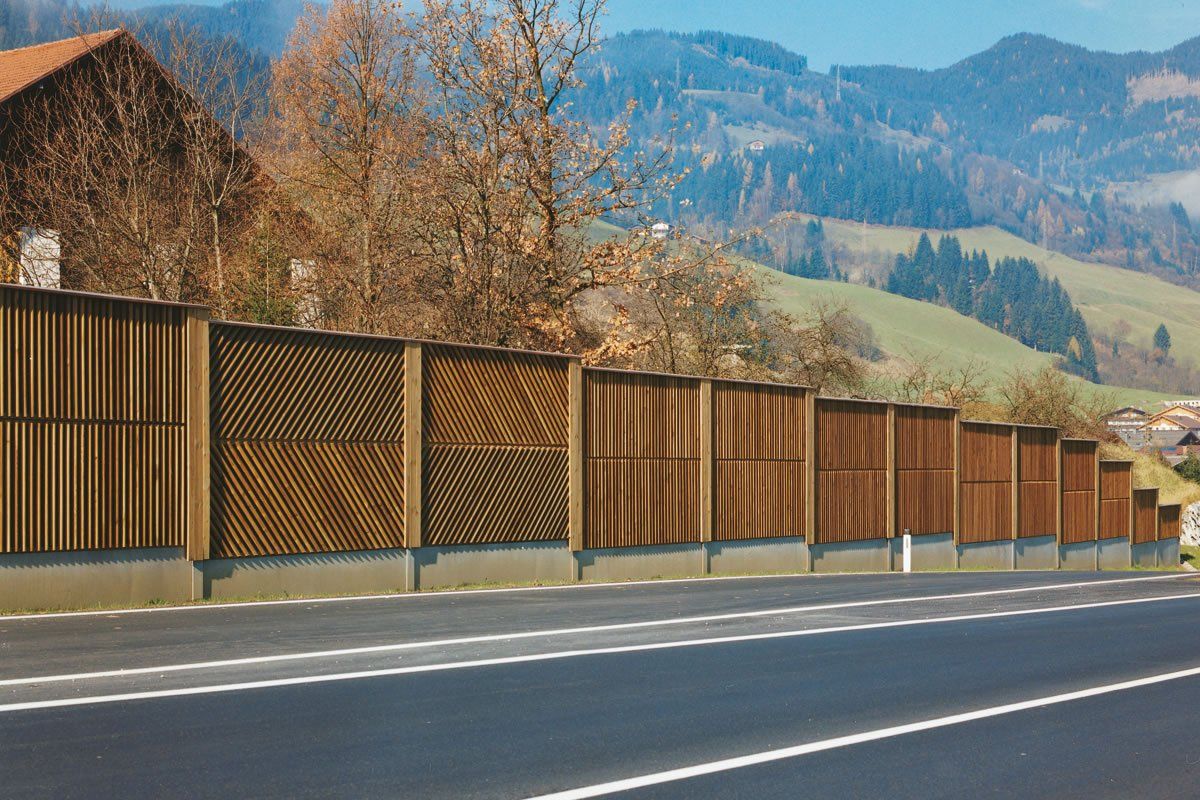 Pongauer Jägerzaun Altenmarkt, Lärmschutz, Lärmschutzwand