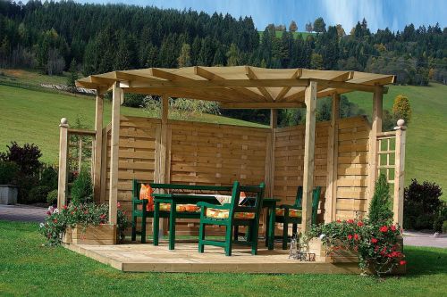 Sternpergola "Lobau" mit Zeltdach